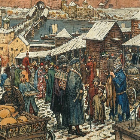 Middle ages commerce